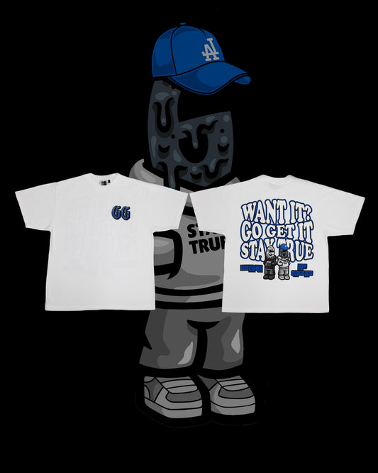 “OGG x LAD” Oversized Shirt in white