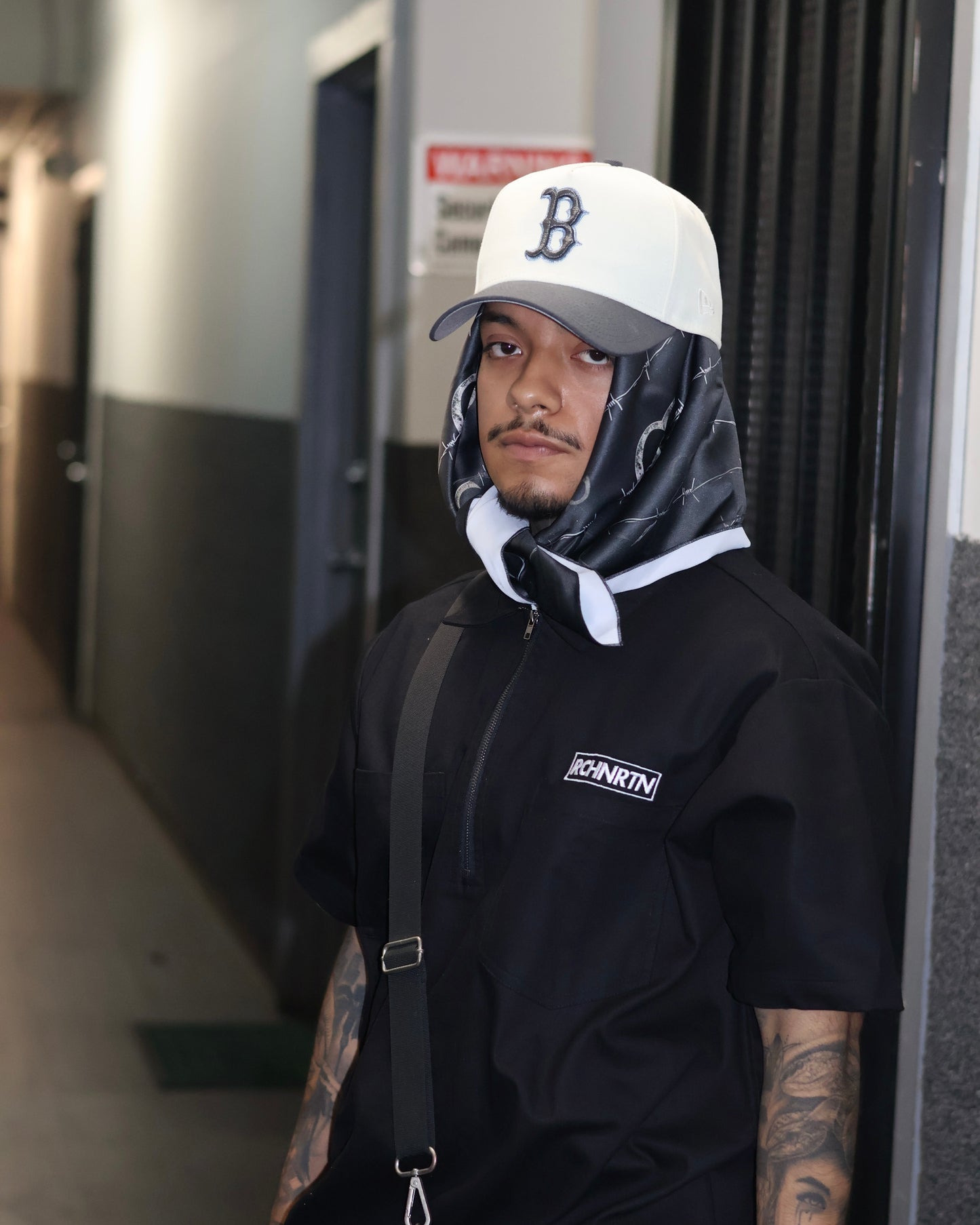 TwoGees “ Barbedwire “ Silk Scarf