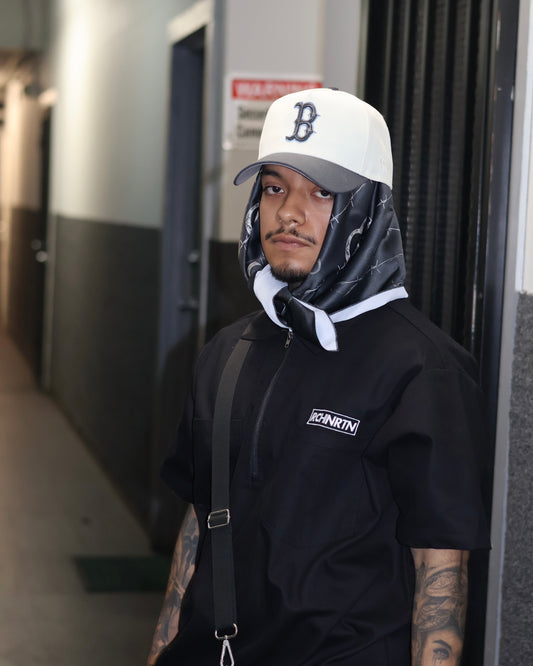 TwoGees “ Barbedwire “ Silk Scarf