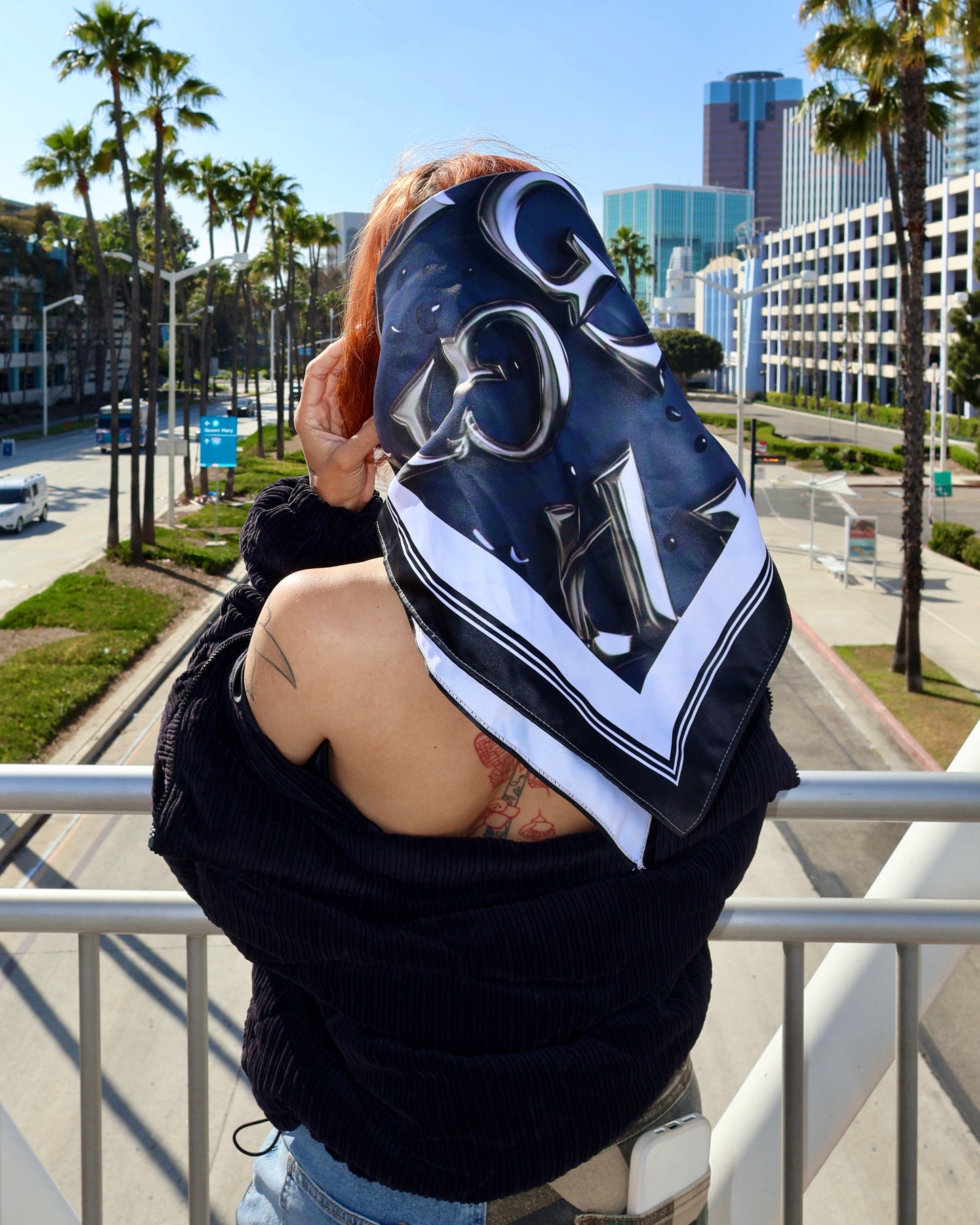 TwoGees “Rainy Days” Silk Scarf