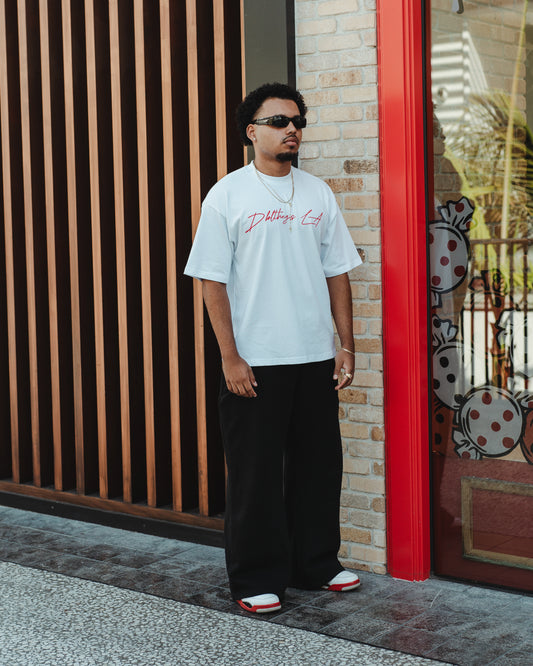 “Red Body Print” Oversized Shirt