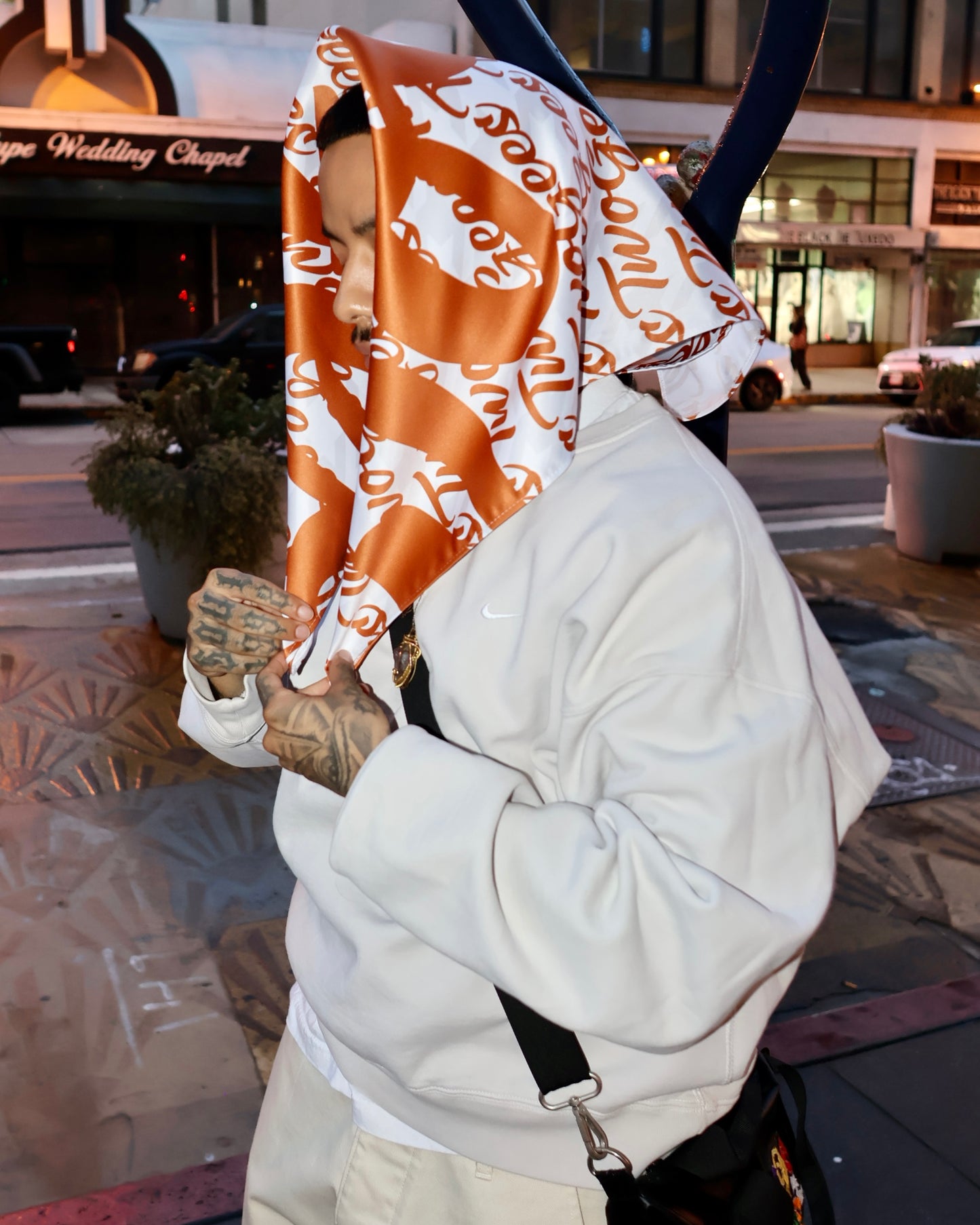 TwoGees “Caramel” Silk Scarf