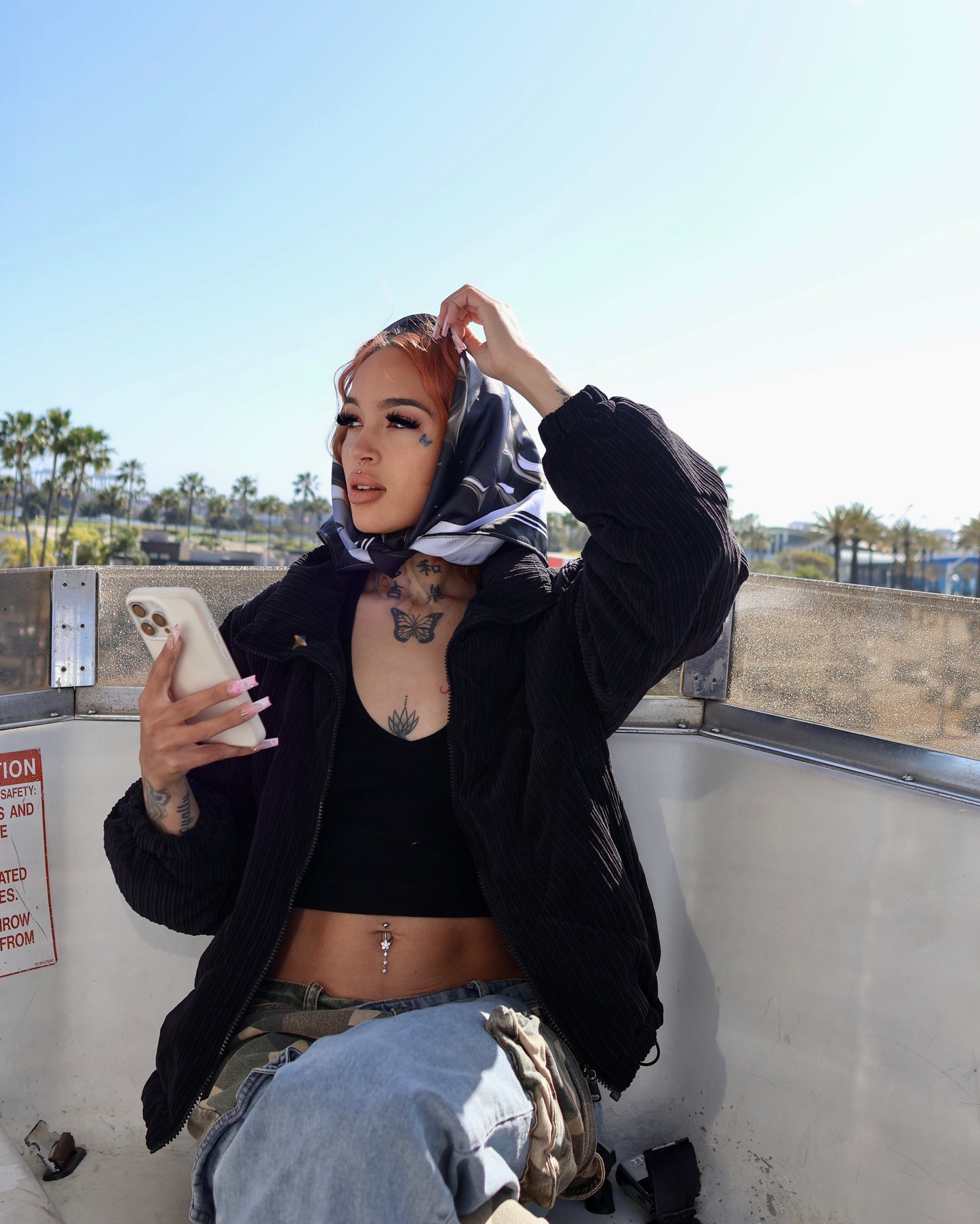 TwoGees “Rainy Days” Silk Scarf